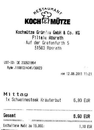 grti Hffner Kochmtze Restaurant